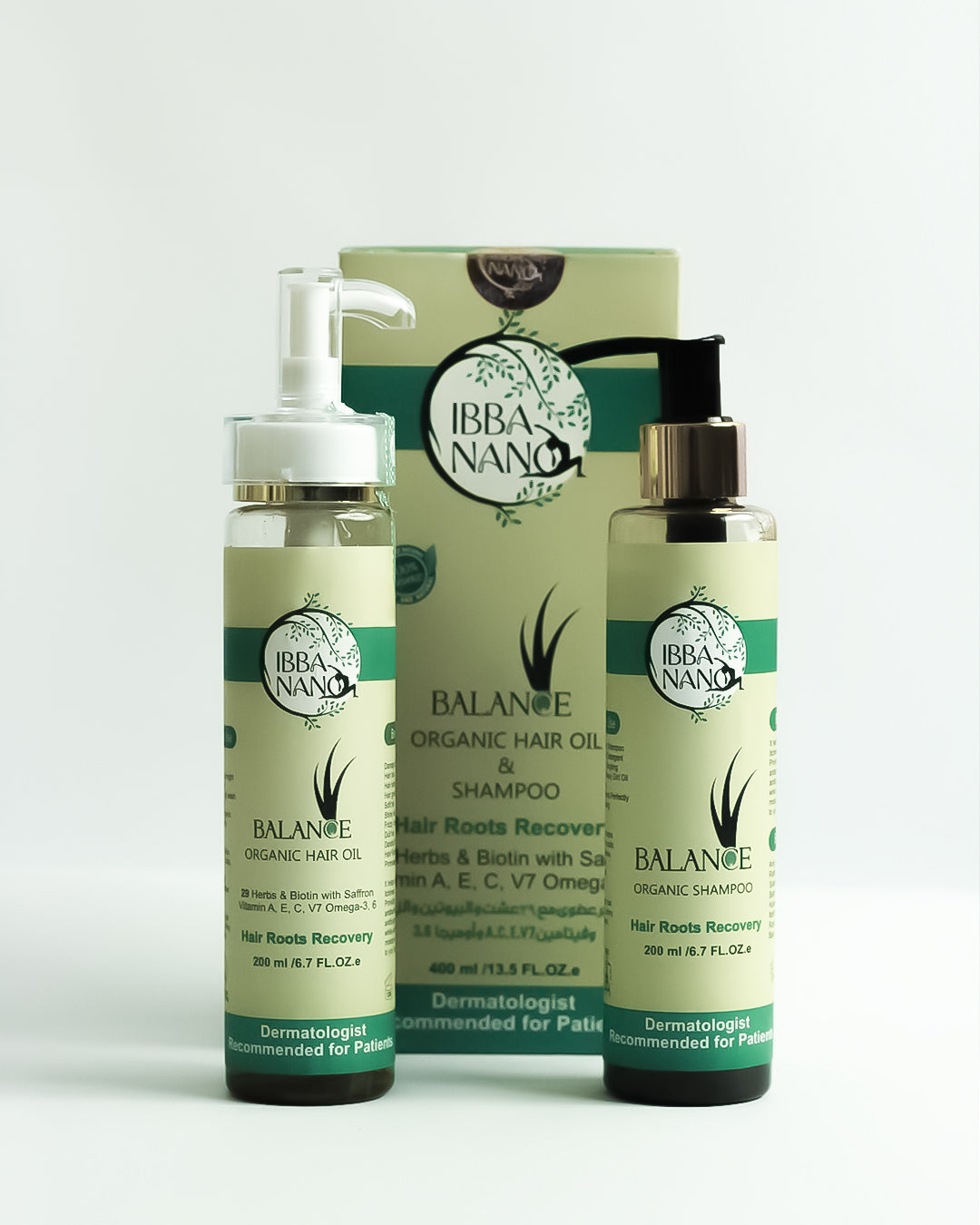 Ibbanano Organic Hair Oil – 400ml (Free Organic Shampoo Included)